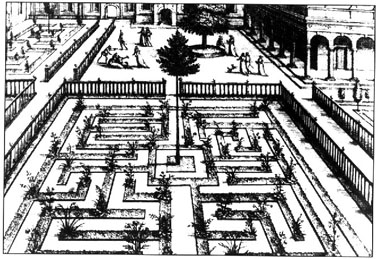 Rysunek 6 Wzornik labiryntu ogrodowego – Hans Vardeman 1583 r.